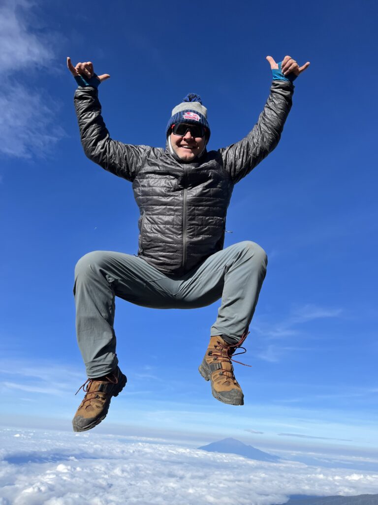 Jump shot in the clouds